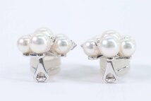 MIKIMOTO ミキモト K18 パール 本真珠 イヤリング ジュエリー アクセサリー 2344-A_画像3