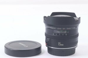 CANON FISHEYE EF 15mm F2.8 キャノン フィッシュアイ 一眼レフ カメラレンズ AF 単焦点レンズ 43228-Y