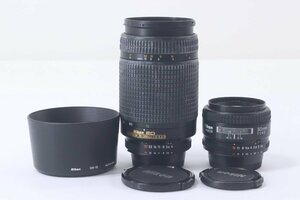 NIKON ニコン AF NIKKOR 50mm F1.4 D/70-300mm F4-5.6 ED D AF 単焦点レンズ ズーム カメラレンズ 一眼レフ 43258-Y