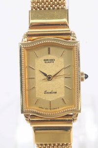 【風防なし・ジャンク】SEIKO セイコー Exceline エクセリーヌ 1221-5170 14K×SS クォーツ レディース 腕時計 2408-N