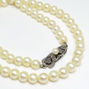 ＊MIKIMOTO(ミキモト)アコヤ本真珠ベビーパールネックレス＊f 約17.9g 約38.0cm 5.0~5.5mm あこや baby pearl necklace jewelry DC8/EB0