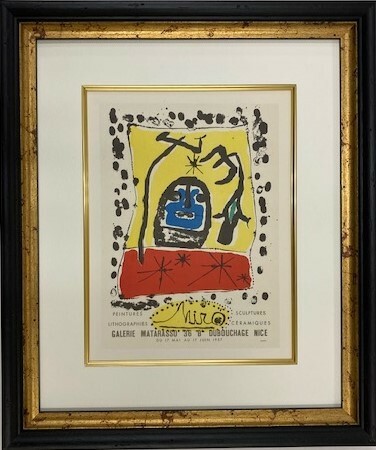 【特価】　≪　　 　ミロ　 　　≫　　リトグラフ【石版画】 　　MIRO-MATARASSO GALLERY NICE 1957　　 1959年　　　JOAN　MIRO