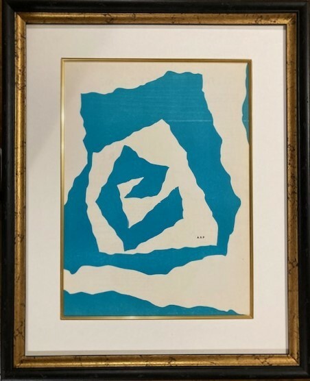 【特価】　≪ 　 ジャン　アルプ 　≫　　　ORIGINAL WOODCUT 【木版画】 II　　 1950年 　 　 JEAN ARP 　 　DERRIERE　LE　MIROIR