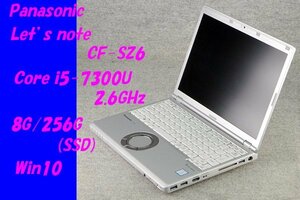 O●Panasonic●Let's note/CF-SZ6●Core i5-7300U(2.6GHz)/8G/256G(SSD)/Win10●4