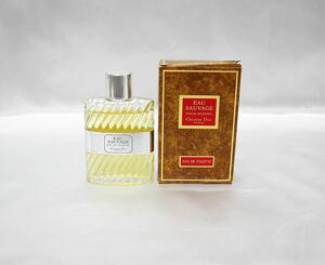 ☆お箱傷み有り Christian Dior クリスチャンディオール EAU SAUVAGE FOR MEN オー ソヴァージュ メンズ オードトワレ 100mlボトル☆