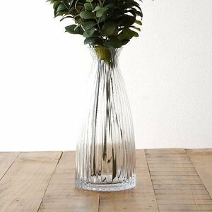 花瓶 フラワーベース おしゃれ ガラス 花器 ガラスベース 30cm 大きめ かわいい ガラスベース デカンタ 送料無料(一部地域除く) mty3095