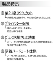 プラススモーク(原着ハードコートタイプ) プロボックス (50系/160系) カット済みカーフィルム リアセット スモークフィルム_画像5