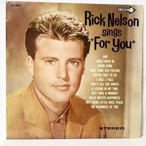国内盤LP リック・ネルソン『あなたのために』　テイチク SDL-10116 