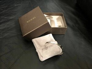 GUCCI グッチ　k18wg アイコン　バングル　750 18金