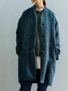  редкость ARTS&SCIENCEa-tsu& наука 2020AW wool hemp minimal coat шерсть hemp пальто SIZE2