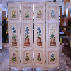 a//A6849 antique style 4 ream partition partitioning screen part shop bulkhead . divider hand paint ro here form 