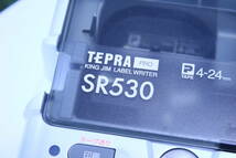 あ//A6860 【良品】 KING JIM TEPRA PRO テプラ　プロ　SR 530 テープ7本付き　動作品_画像9