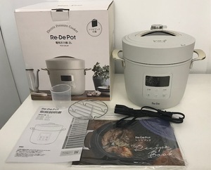 a//J6597 [2021 year made * unused * storage goods ] A-Stage Re*De Pot electric pressure cooker 2L PCH-20LW slow cooker 