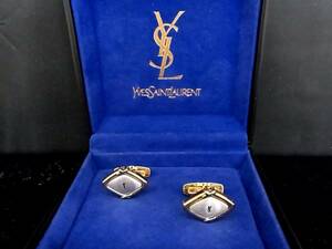 ◎№4735◎■良品■【YSL】サンローラン【シルバー・ゴールド】■カフス♪