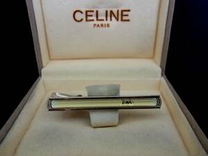 ◎№4760◎■良品■セリーヌ【ＣＥＬＩＮＥ】【シルバー・ゴールド】■ネクタイピン♪