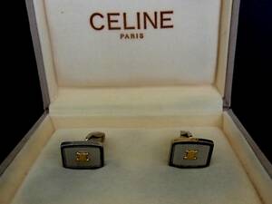 ◎№4777◎■良品■セリーヌ【ＣＥＬＩＮＥ】【シルバー・ゴールド】■カフス♪