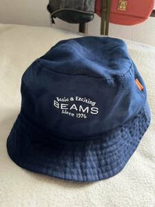 BEAMS ビームス 紺色 ハット men's&ladies ゆったりサイズ帽子 春夏☆M1855