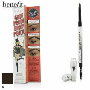 ベネフィット GOOF PROOF BROW PENCIL#4 アイブロウペンシル 海外ブランド