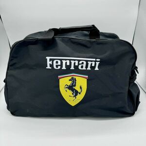 フェラーリ Ferrari スポーツバッグ ナイロン ボストン ブラック 黒 1円スタート