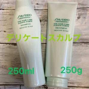 資生堂　ザ・ヘアケア　フェンテフォルテ　デリケートスカルプ　シャンプー　250ml、トリートメント　250g グリーンフローラル