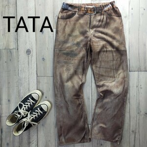 ☆TATA☆トーキングアバウト　転写　コーデュロイ　パンツ　size（L） S1506