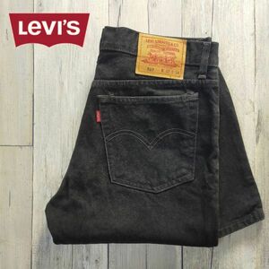 90's☆Levis リーバイス☆517 後染め ブラック フィリピン製 ブーツカット フレア デニム パンツ W32 S1521