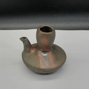 越前焼　割手水注 骨董品　陶磁器　酒器 徳利 アンティーク　L18-7