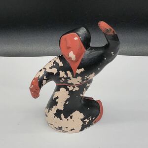 郷土玩具 古い人形　置物 インテリア　民芸品 風俗人形 陶器　アンティーク　L18-6