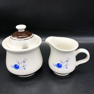 牛乳入れと砂糖入れセット　陶磁器　食器　日本製　コーヒー　卓上用品　M11-6