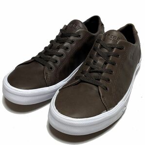 訳未使用 SPERRY TOP-SIDER スペリー トップサイダー STRIPER 2 LTT LEATHER レザー スニーカー US:8 CM:26.0 濃茶 デッキシューズの画像1