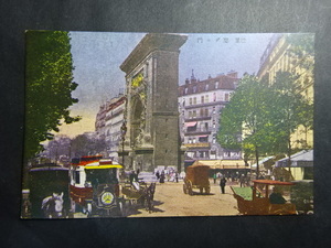 戦前 古絵葉書◆1001 巴里 聖デニ門 画像参照。