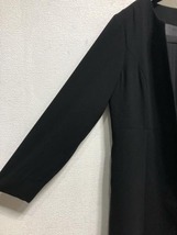 新品☆L喪服礼服ブラックフォーマル黒すっきりワンピース体型カバー☆a103_画像5