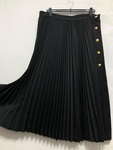 新品☆5L♪黒系♪プリーツおしゃれマキシ丈スカート♪☆r593_画像4