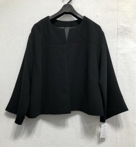 新品☆LL喪服礼服ナチュラルおしゃれ洗える黒フォーマル3点セット☆r435_画像3