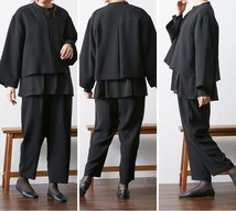 新品☆LL喪服礼服ナチュラルおしゃれ洗える黒フォーマル3点セット☆r435_画像8