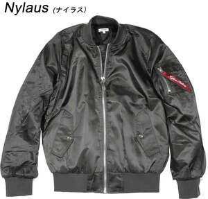 Nylaus ナイラス MA-1 防寒着フライト ジャケット ブルゾン 中綿キルト Lサイズ カーキ 39403