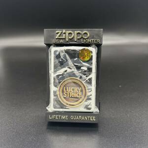 ZIPPO ジッポー ラッキーストライク LUCKY STRIKE 迷彩柄 カモフラージュ カモフラ柄 メタル貼り 懸賞品 非売品