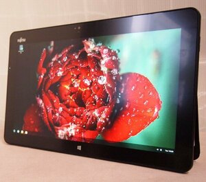 NoT434☆Arrows Tab R727/P Core i3-7100U 2.4GHz/メモリ4GB/SSD128GB完全消去済/12.5型FULLHDタブレットPC/使用感有/メンテ可能な方に☆