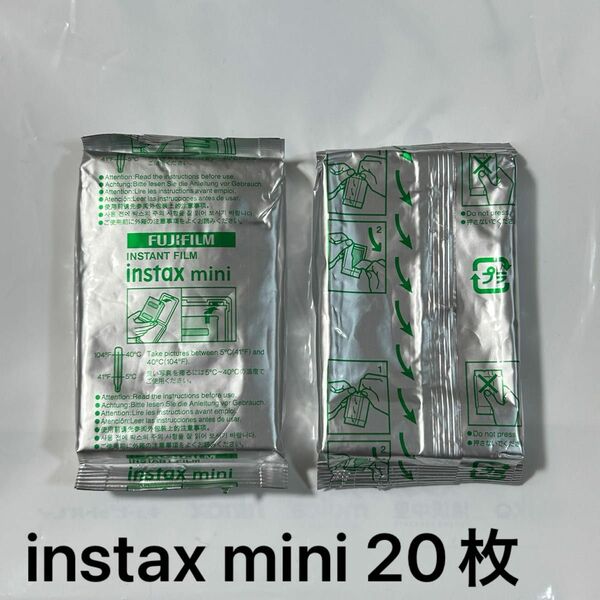 新品未使用　チェキフィルム　instax mini 10 × 2