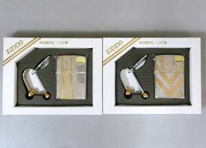 ☆W182)未使用 zippo ジッポ ライター/E/T COMBI DESIGN 限定銀格調版 LIMITED 限定品1000個 シリアル入 銀仕上げ 元箱 2箱セット USA製◆