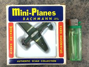 ☆旧トミー バックマン ミニプレーン マスタング「MUSTANG P-51」香港製 TOMY BACHMANN Mini-Planes 戦闘機 1970年代♪