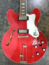 ☆Epiphone エピフォン Riviera CH リビエラ セミアコ エレキギター チェリー 2009年製 美品◆_画像4