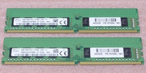 □SK hynix HMA41GU7AFR8N-TF 2枚セット - PC4-17000/DDR4-2133P/PC4-2133P 288Pin ECC Unbuffered DDR4 UDIMM 16GB(8GB x2) 動作品_画像1