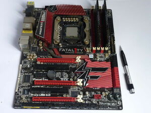 現状品◆マザーボード ASRock FATAL1TY P67 Professional LGA1155/Core i7-2600k/8GB コルセア