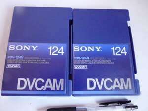 未使用２巻◆SONY/ソニー　DVテープ　DVCAM　PDV-124N
