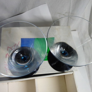 未使用？レトロ ビンテージ◆佐々木硝子 クラフトガラス 手づくり サンマリノ ワイングラス ペア SAN MARINOの画像4