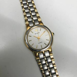 ELGIN　シルバー　ゴールド　腕時計 8392-3