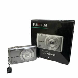 極美品! FUJIFILM FINEPIX JX680 富士フィルム ファインピクス コンパクトデジタルカメラ デジカメ シルバー 新品バッテリー付属!