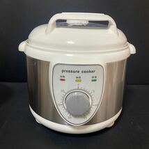 Pressure cooker 圧力式電気圧力鍋　アルファックス　コイズミ　調理器具　動作未確認の為ジャンク品　元箱説明書付き　電気圧力鍋_画像2