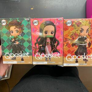 即決　新品未開封　鬼滅の刃 Q posket SPECIAL COLOR ver. 竈門炭治郎 竈門禰豆子 煉獄杏寿郎 全3種 セット　Qposket フィギュア